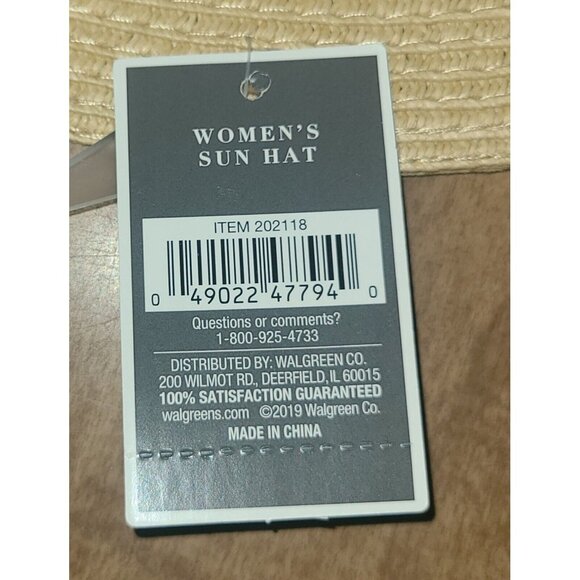 “Stay Salty” Women’s Sun Hat UV Protected Wide Brim Beige NEW. Cotton Balls - Picture 3 of 4